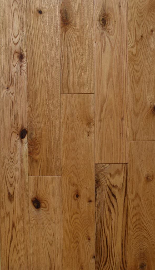 Varnished red oak